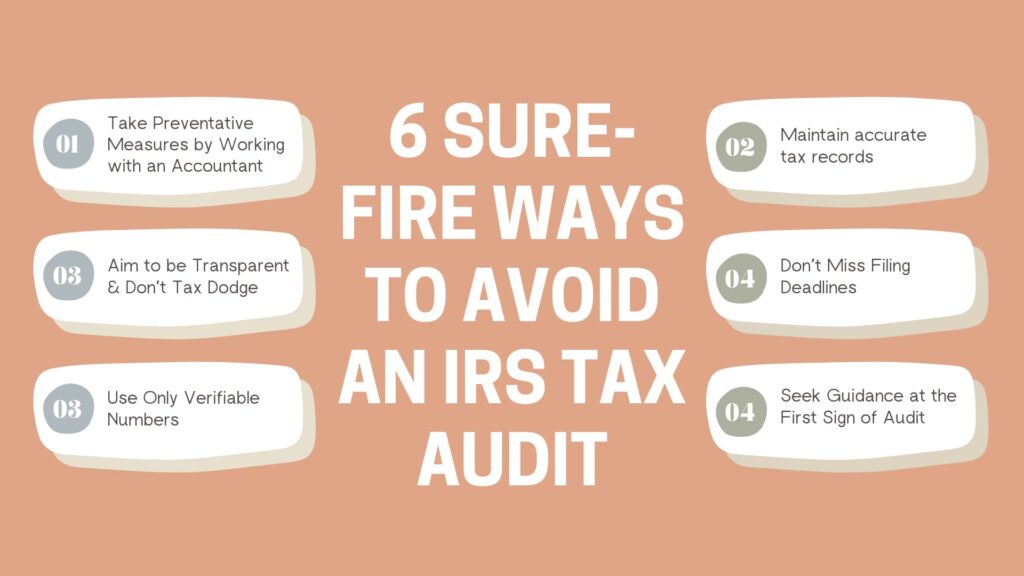 6 sure-fire ways to avoid an IRS tax audit